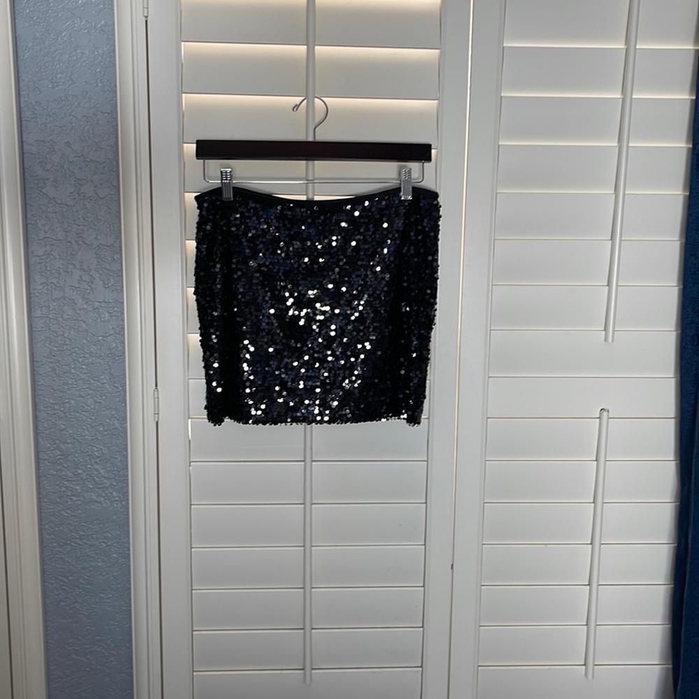 Express Sequined mini skirt